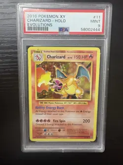 Pokemon 2016 XY Evolutions Charizard 11/108 Holo Rare English PSA 9 - Image 1