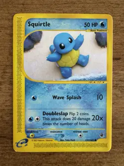 Squirtle 131/165 - Expedition Base Set - Pokemon TCG - Vintage WOTC 2002 - LP/MP - Image 1