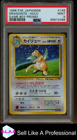 DRAGONITE-HOLO GAME BOY PROMO POKEMON JAPANESE PROMO GAME BOY 1998 149 PSA 9 - Image 1