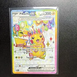 Pikachu ex 219/191 Sv08: Surging Sparks Full Art Holo Ultra Rare English - Image 1