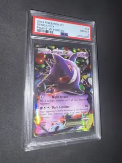 Pokemon TCG XY Phantom Forces Gengar EX 34/119 PSA 8 Holo Ultra Rare - Image 1