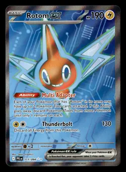 Rotom ex 111/094 Ultra Rare Phantasmal Flames Pokemon Card - Image 2