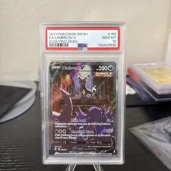 2021 POKEMON SWORD & SHIELD EVOLVING SKIES #189 FULL ART/UMBREON V PSA 10 - Image 2