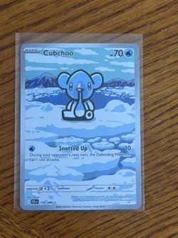 Pokemon TCG Cubchoo Illustration Rare Black Bolt 109/086 NM - Image 1