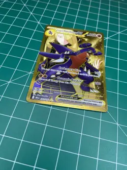 Pokemon TCG: Cynthia’s Garchomp EX 241/182 Destined Rivals SV10 Gold Hyper Rare - Image 3