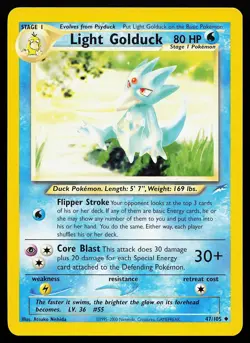 Light Golduck 47/105 Uncommon Neo Destiny Pokemon Card - Image 1