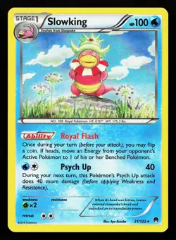 Slowking 21/122 Holo Rare XY BREAKpoint Pokemon Card - Image 1