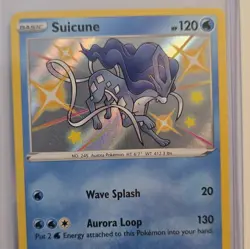 Pokemon TCG Suicune Holo Rare Shining Fates Baby Shiny Vault SV022/SV122 - Image 1