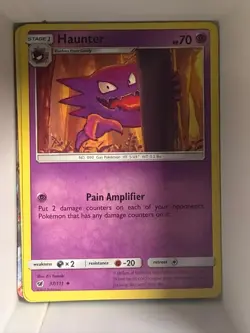 Haunter 37/111 Uncommon Crimson Invasion Pokemon Near Mint - Image 1