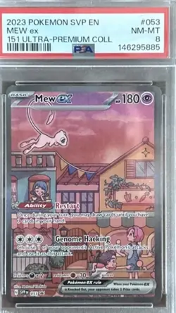 2023 Pokemon SVP EN Mew Ex 151 UPC PSA 8 - Image 1