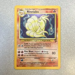 Pokemon Ninetales Base Set 2 13/130 Holo Rare 80HP English 1999 WOTC - Image 1