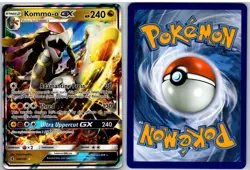 Kommo-o GX 100/145 Holo Ultra Rare Guardians Rising Pokemon - Image 3