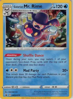 Galarian Mr. Rime SWSH079 Holo Promo Sword & Shield Promo Pokemon Near Mint - Image 1