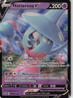 Hatterene V SWSH055 Holo Promo Sword & Shield Promo Pokemon Near Mint - Image 1