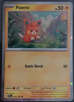 Pawmi 74/193 Cosmos Holo Paldea Adventure Chest Paldea Evolved Pokemon Tcg Nm - Image 1