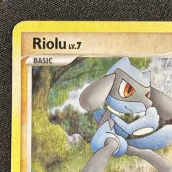 POKEMON RIOLU LV.7 8/17 PROMO POP SERIES 6 COSMOS HOLOFOIL WITH SWIRL - Image 2
