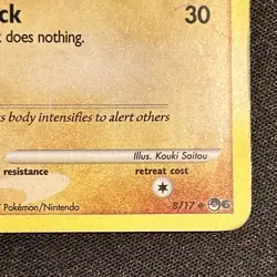 POKEMON RIOLU LV.7 8/17 PROMO POP SERIES 6 COSMOS HOLOFOIL WITH SWIRL - Image 4
