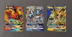 Flareon + Vaporeon + Jolteon GX Promo SM171 SM172 SM173 Holo Pokemon TCG - Image 1