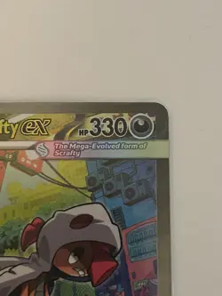 Mega Scrafty ex 285/217 Special Illustration Rare SIR Holo Pokemon English - Image 4