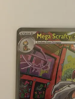 Mega Scrafty ex 285/217 Special Illustration Rare SIR Holo Pokemon English - Image 5