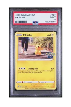 PSA 9 Mint 2022 POKEMON GO #027 PIKACHU - Image 1