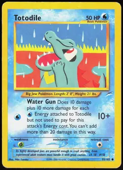 Neo Destiny Totodile 85/105 Common Pokemon Unlimited MP - Image 1