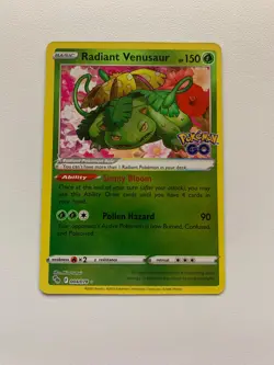 Pokemon TCG Radiant Venusaur Pokemon GO 004/078 - Image 1