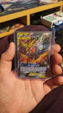 Moltres & Zapdos & Articuno GX SM210 Sun & Moon Promo TAG TEAM Holo ENG - Image 2