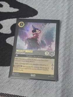 Disney D23 2024 Lorcana Mickey Mouse Playful Sorcerer Promo Card - Image 1