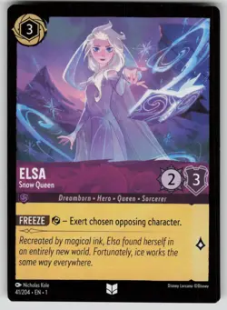 Elsa - Snow Queen Uncommon The First Chapter 41/204 Disney Lorcana NM - Image 1