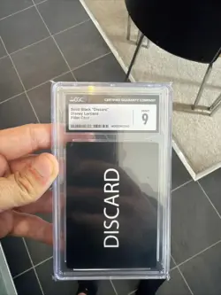 2023-DATE DISNEY LORCANA FILLER CARD BLACK BACKGROUND DISCARD CARD PSA 9 - Image 1