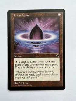 MTG Lotus Petal Tempest Card Magic the Gathering - Image 1