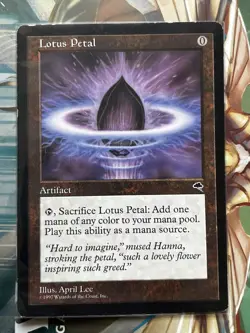 Magic the Gathering MTG Lotus Petal Tempest LP - Image 1