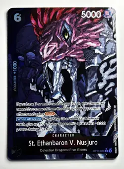 St. Ethanbaron V. Nusjuro OP13-080 R Alt Art Carrying On His Will One Piece Eng - Image 1