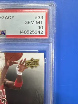 2009 Upper Deck Jordan Legacy Gold Michael Jordan #33 PSA 10 GEM MINT Bulls SP - Image 4