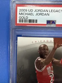 2009 Upper Deck Jordan Legacy Gold Michael Jordan #33 PSA 10 GEM MINT Bulls SP - Image 5