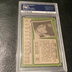 1971 TOPPS #106 Tony Conigliaro PSA 7.5 NM Boston Red Sox LA Angels LOW POP Card - Image 4