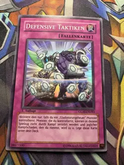 Yugioh! Defensive Taktiken Super Rare - GLAS-DE083 1. Auflage - Deutsch - Image 1