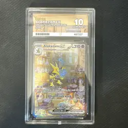 Alakazam EX 201/165 SIR - Scarlet & Violet : 151 - Pokemon TCG - ACE Grade 10 - Image 1