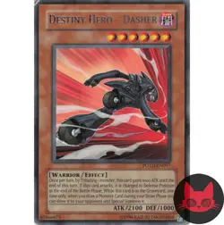 Yugioh Destiny HERO - Dasher POTD-EN017 Rare MP - Image 1