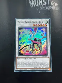 YUGIOH VIRTUAL WORLD BEAST - JIUJIU SUPER RARE PHRA-EN097 1ST EDITION - Image 1
