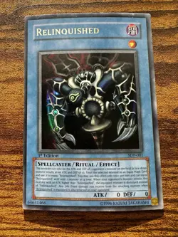 Yu-Gi-Oh! TCG Relinquished First Edition SDP 001 Super Rare Mint - Image 1
