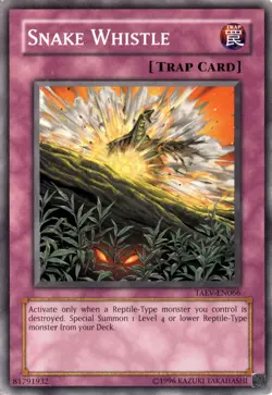 Snake Whistle Common Normal Trap Unlimited Tactical Evolution Yugioh - Image 1