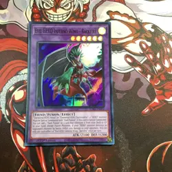 Yugioh Evil HERO Inferno Wing - Backfire SUDA-EN032 Super Rare 1st Edition NM - Image 1