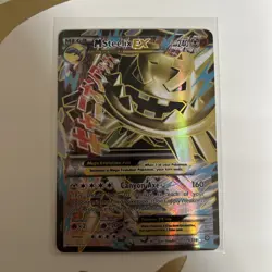 Pokemon TCG M Steelix EX 109/114 XY Steam Siege Full Art Holo Ultra Rare - Image 1