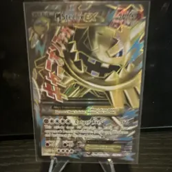 Pokemon TCG M Steelix EX 109/114 XY Steam Siege Full Art Holo Ultra Rare - Image 1