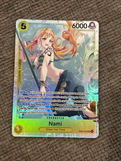 One Piece CCG Card Lot. (2) Uta SEC 061 Nami SR 063 Eb03 Heroines NM - Image 5