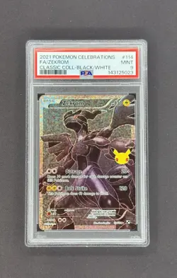 PSA 9 - Zekrom 114/114 Celebrations Classic Collection - Image 1