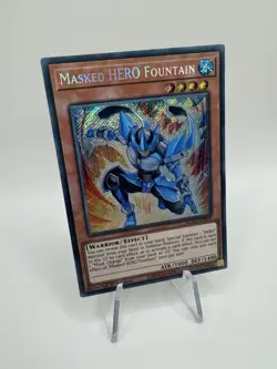 BLGG-EN029 Masked HERO Fountain Secret Rare 1st Ed YuGiOh - Image 2