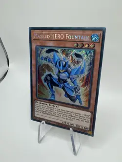 BLGG-EN029 Masked HERO Fountain Secret Rare 1st Ed YuGiOh - Image 3